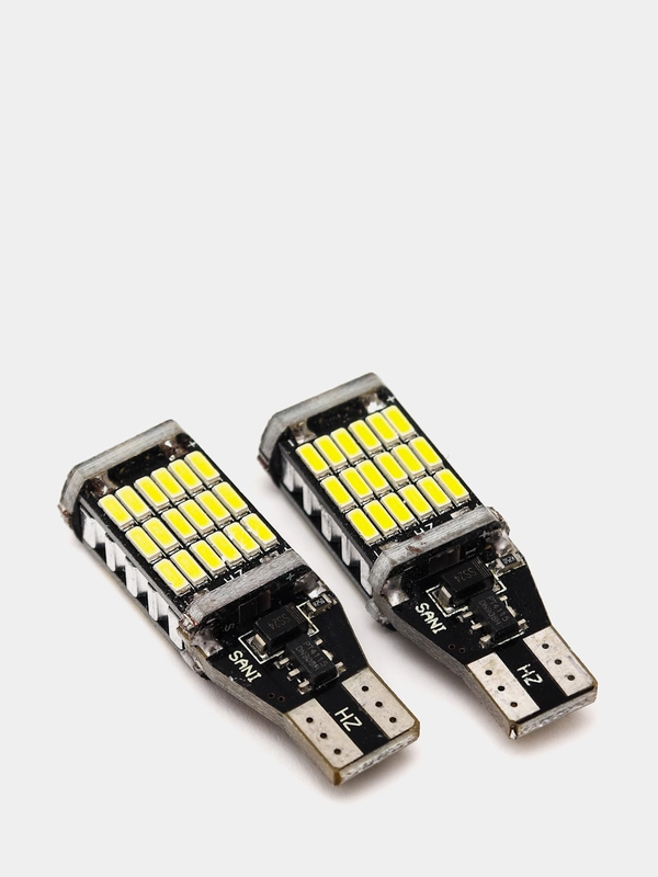 Светодиодные LED лампы 45 smd T15 в поворотники и стоп-сигнал авто, 2 шт