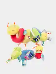 Белый игрушка спираль на кровать и коляску