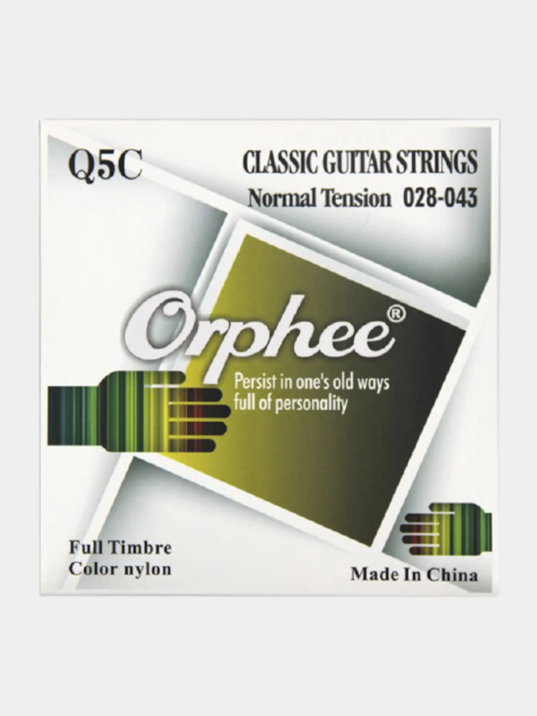 Струны для классической гитары ORPHEE Q5C, черный нейлон/черная медь. Комплект струн