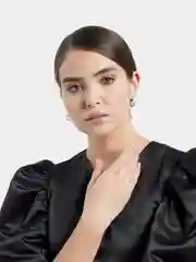 Лесной зеленый серьги Xuping, серьги Swarovski, серьги Сваровски,серьги с кристаллами