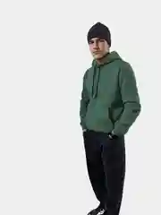 Зеленый худи на флисе