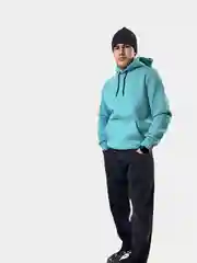 Бирюзовый худи на флисе