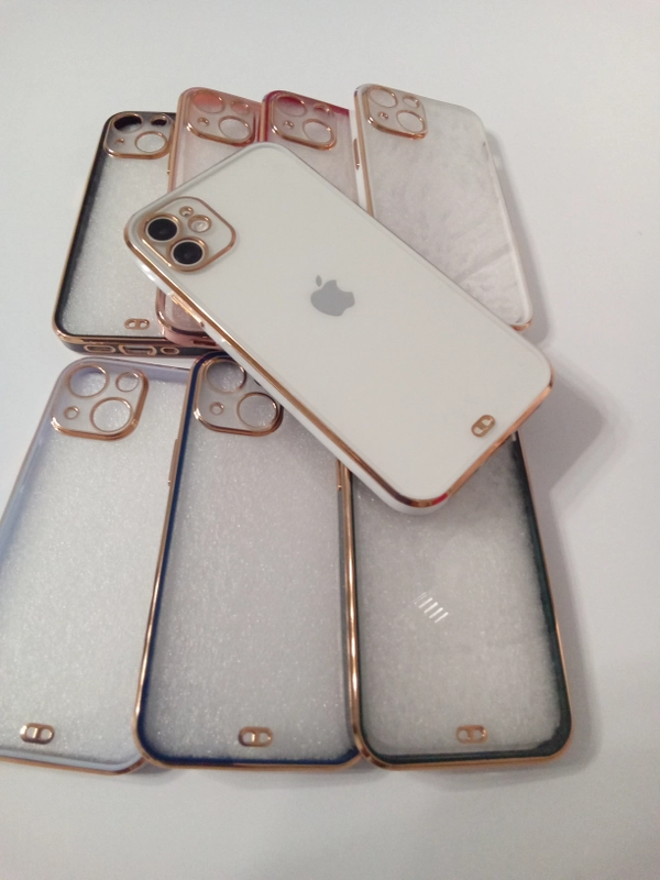 Чехол силиконовый с металическим ободком IPHONE 13 / 13 pro / 13 mini / 13 pro max
