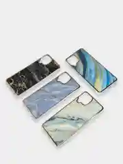 Чехол Samsung Galaxy A22 4G / M22 / M32 силиконовый с мраморным рисунком