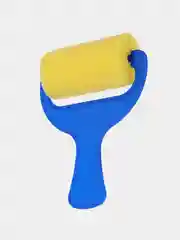 Желтый валик фигурный для рисования