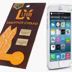 Белый защитное стекло "LYVIX" для айфона 7+, 8+