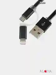 Кабель 2в1 LDNIO LC84, Apple Lightning+Micro-USB Айфон андроид iPhone Android