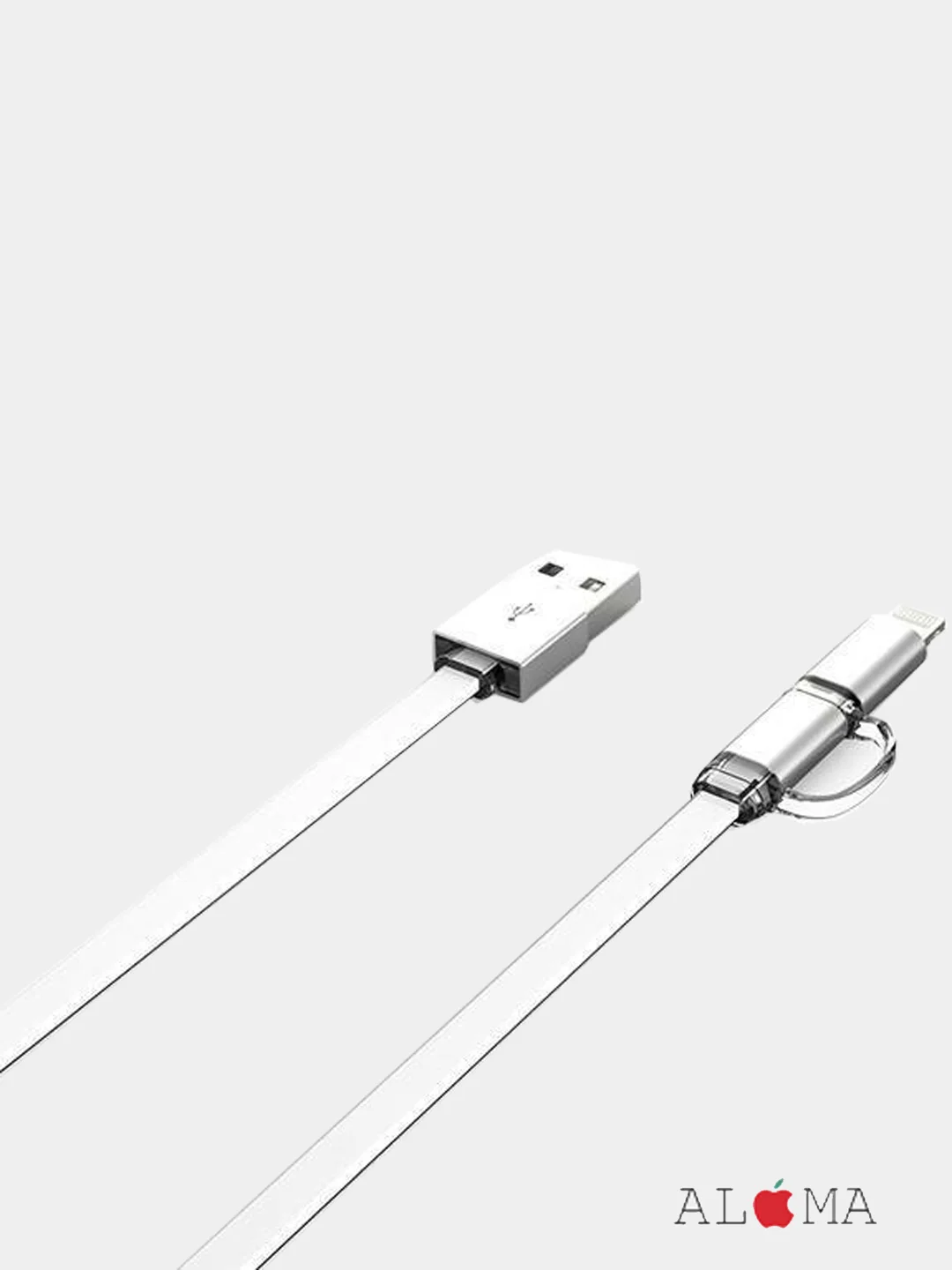 Кабель 2в1 LDNIO LC84, Apple Lightning+Micro-USB Айфон андроид iPhone Android