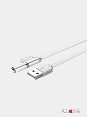 Кабель 2в1 LDNIO LC84, Apple Lightning+Micro-USB Айфон андроид iPhone Android