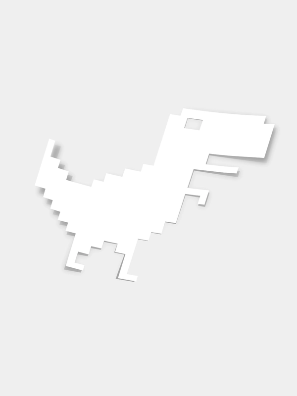 Наклейка на любую поверхность T-Rex "Динозавр Тирекс", без фона