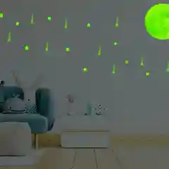 Алый светящиеся в темноте наклейки для декора