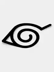 Черный наклейка Konoha Naruto