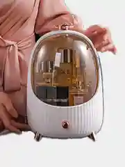 Белый шкатулка-органайзер для хранения косметики