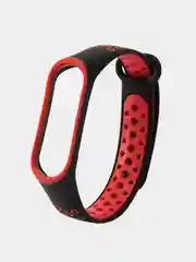 Вишнёвый силиконовый ремешок для Xiaomi Mi Band 3 и Mi Band 4 (Спортивный)