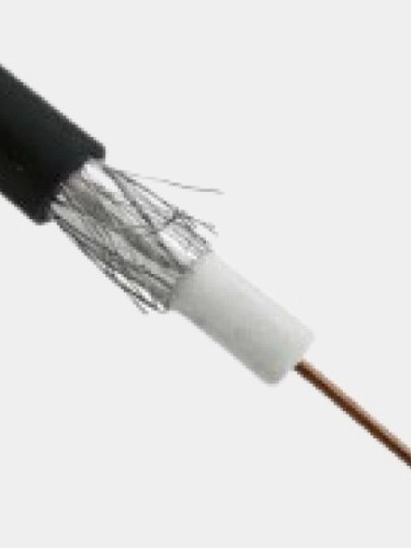 Кабель RG-6U 75Ом омедненный черный (отрезок 10 метров)