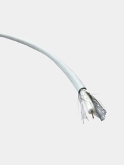 Кабель антенный RG-6U 75Ом белый (отрезок 10 метров) для антенны для телевизора