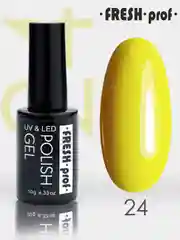 Гель лак для ногтей, гель-лак Fresh Prof Neon, 10g желтый зеленый оранжевый бирюзовый