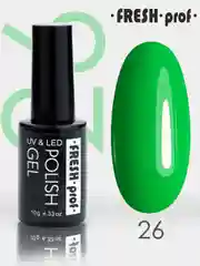 Гель лак для ногтей, гель-лак Fresh Prof Neon, 10g желтый зеленый оранжевый бирюзовый