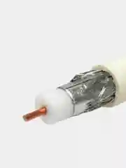 Кабель SAT-50M антенный телевизионный коаксиальный 75 Ом белый (отрезок 10 метров)