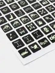 Бежевый наклейки флуоресцентные