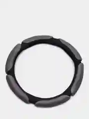 Оплетка на руль (чехол на руль) SKYWAY Sponge 6 подушечек M Черно-Серая замша S01101071