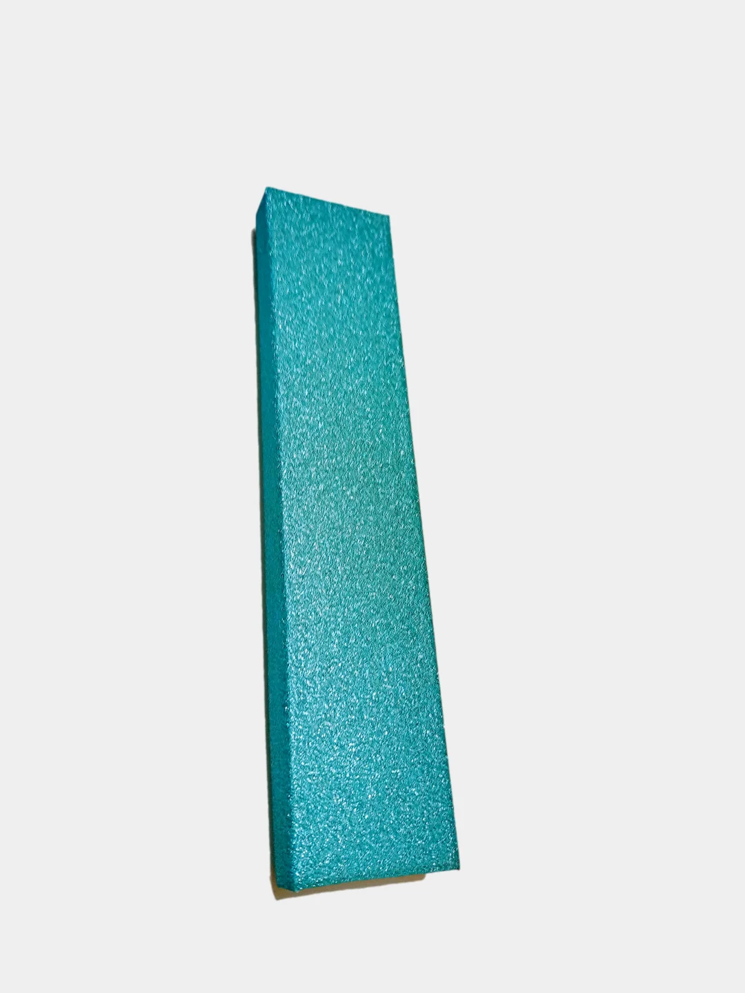 Бирюзовый коробочка подарочная под браслет, часы, Блеск, 20*4,5 см