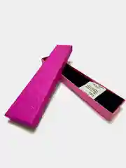 Розовый коробочка подарочная под браслет, часы, Блеск, 20*4,5 см