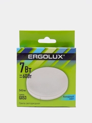 Лампа светодиодная  Ergolux 7Вт GX53 холодный свет (13513)