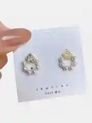 Черный серьги женские 2 вида, пара