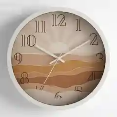 Горчичный настенные часы
