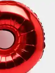 Красный большой шар "Цифра", 100 см, красный