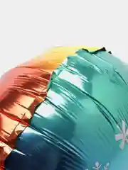 Бирюзовый новогодний воздушный шар Новый год, Дед Мороз, Санта, Елка, Снеговик, Олень