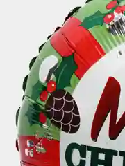 Коралловый новогодний воздушный шар Новый год, Дед Мороз, Санта, Елка, Снеговик, Олень
