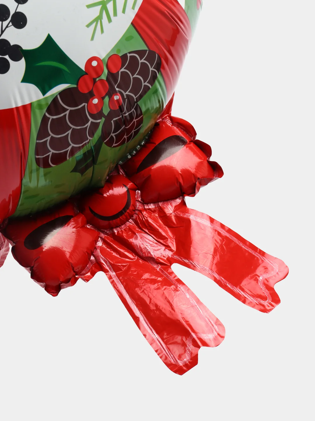 Коралловый новогодний воздушный шар Новый год, Дед Мороз, Санта, Елка, Снеговик, Олень