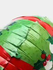 Коралловый новогодний воздушный шар Новый год, Дед Мороз, Санта, Елка, Снеговик, Олень