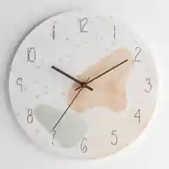 Бежевый часы настенные