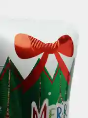 Салатовый новогодний воздушный шар Новый год, Дед Мороз, Санта, Елка, Снеговик, Олень