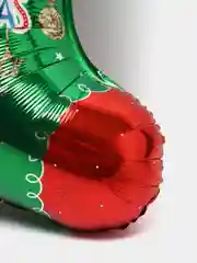 Салатовый новогодний воздушный шар Новый год, Дед Мороз, Санта, Елка, Снеговик, Олень