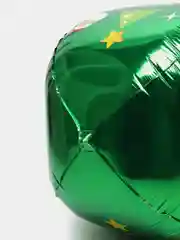 Тёмно-бирюзовый новогодний воздушный шар Новый год, Дед Мороз, Санта, Елка, Снеговик, Олень