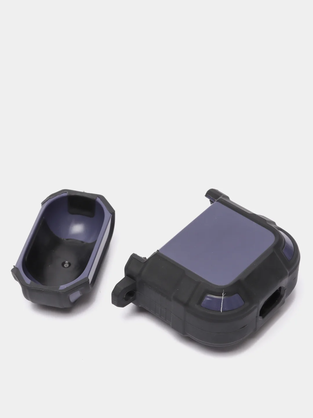 Темно-синий чехол для наушников Apple Airpods 1 и 2 эппл аирподс силиконовый