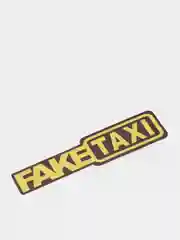 Горчичный наклейка на автомобиль "Fake taxi"