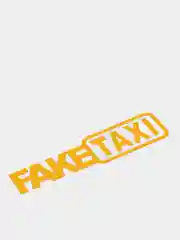 Желтый наклейка на автомобиль "Fake taxi"