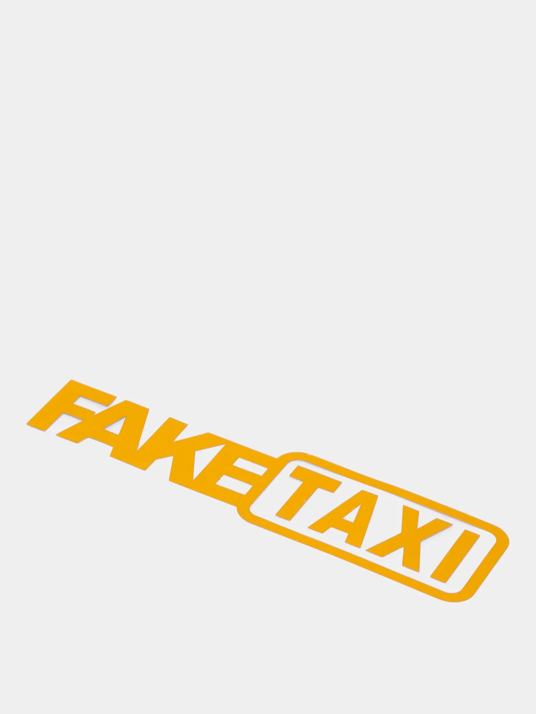 Желтый наклейка на автомобиль "Fake taxi"