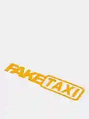 Желтый наклейка на автомобиль "Fake taxi"