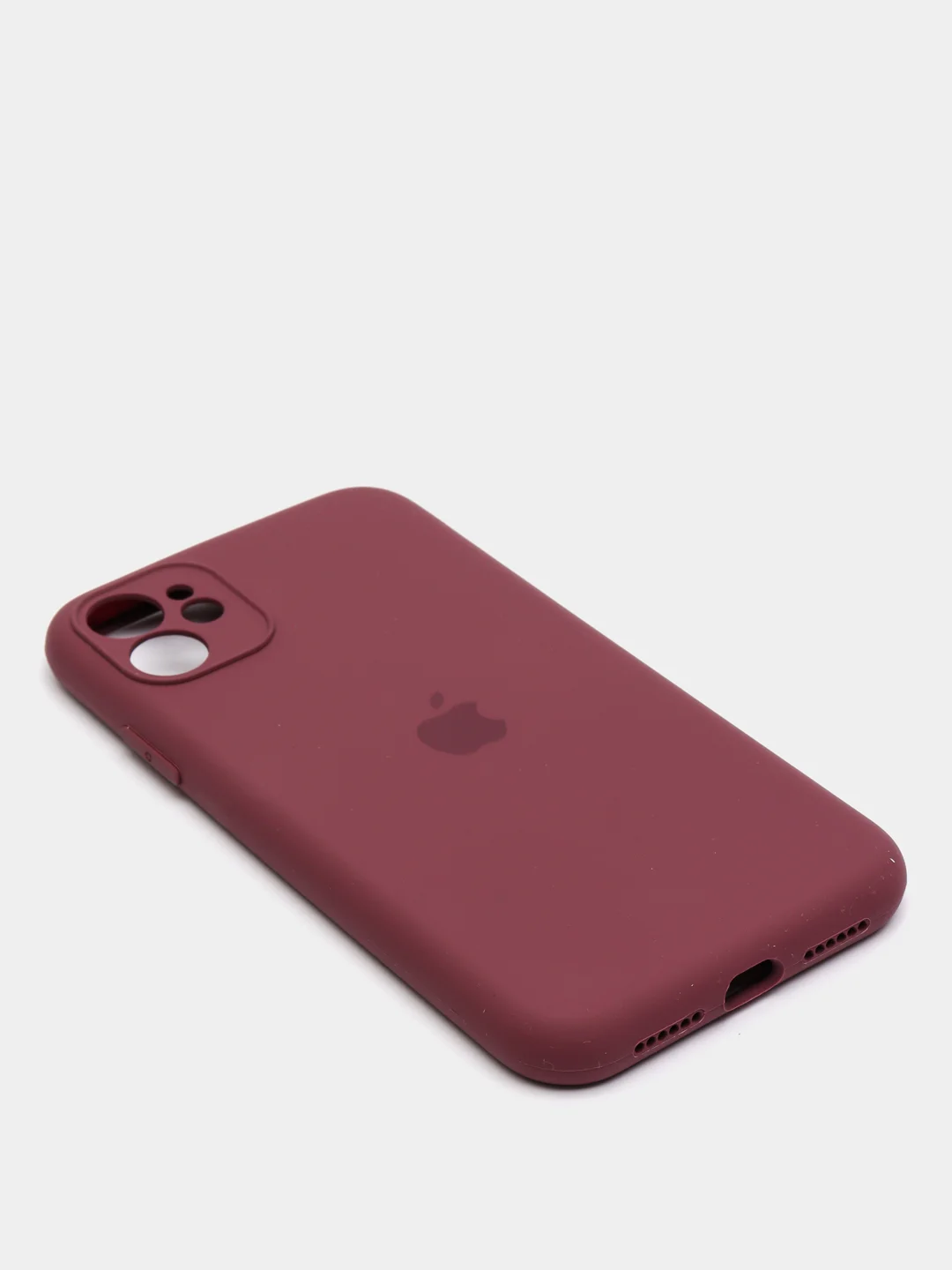 Тёмно-бордовый чехол Silicone Case для iPhone 11 / 12 Mini / 12 / 12 Pro / 12 Pro Max