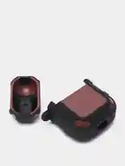 Багровый чехол для наушников Apple Airpods 1 и 2 эппл аирподс силиконовый
