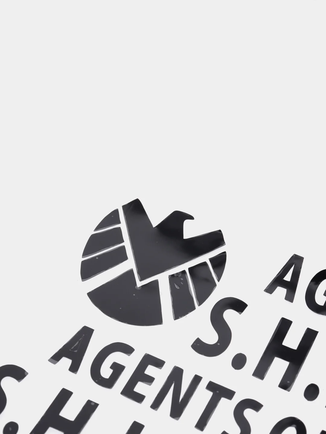 Черный наклейка на авто "Агент S.H.I.E.L.D."