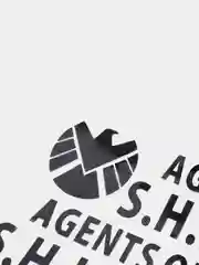 Черный наклейка на авто "Агент S.H.I.E.L.D."