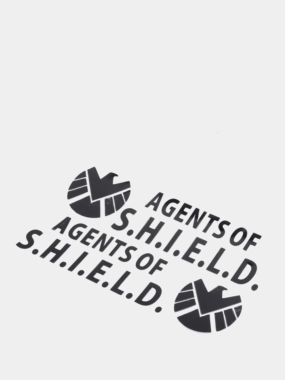 Черный наклейка на авто "Агент S.H.I.E.L.D."
