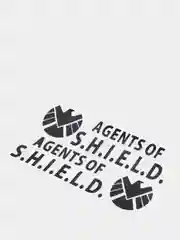 Черный наклейка на авто "Агент S.H.I.E.L.D."